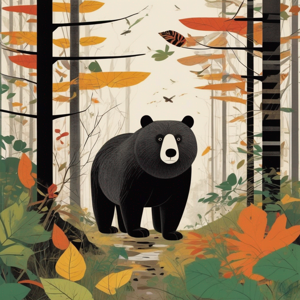 Bär alleine im Wald soll Einsamkeit ausdrücken